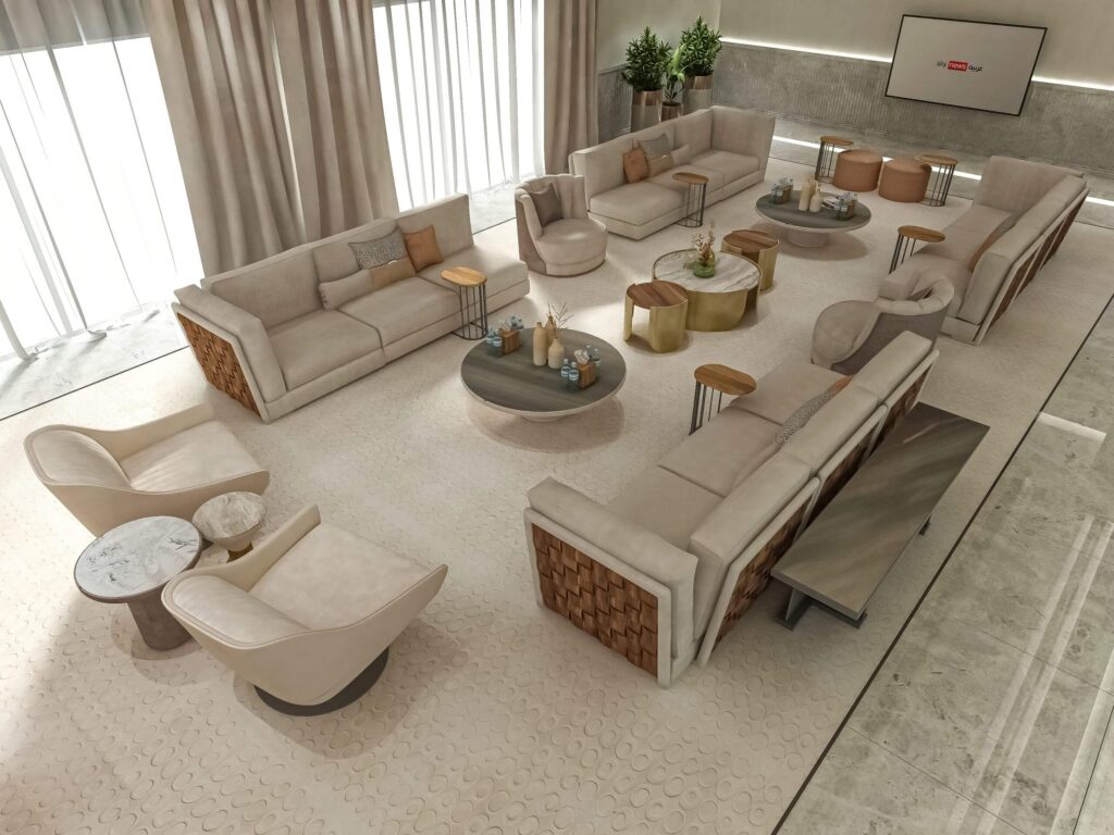 luxury modern interior design living room in abu dhabi